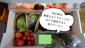 ぬか床省スペース