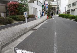 中華街近くのパーキング