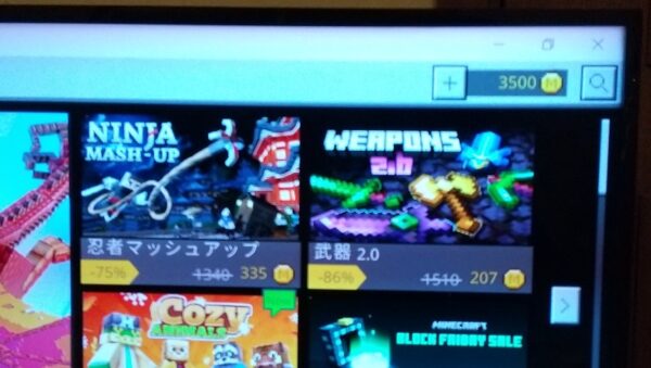 Amazon購入のマインコインがPC版マイクラに反映されない？